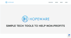 Desktop Screenshot of hopeware.com